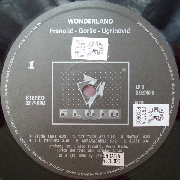 Vesna Gorše, Dražen Franolić, Jurica Ugrinović - Wonderland (LP, Album)