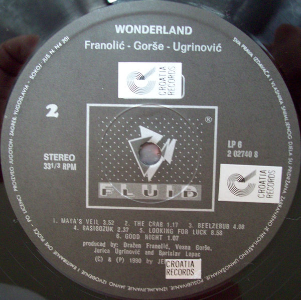 Vesna Gorše, Dražen Franolić, Jurica Ugrinović - Wonderland (LP, Album)