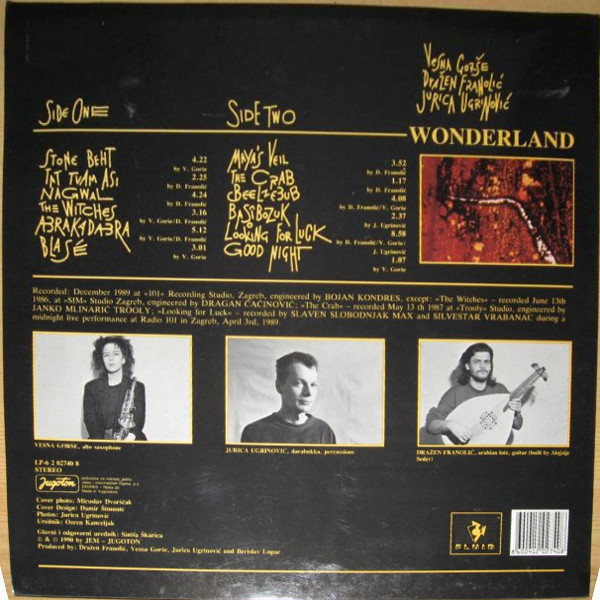 Vesna Gorše, Dražen Franolić, Jurica Ugrinović - Wonderland (LP, Album)