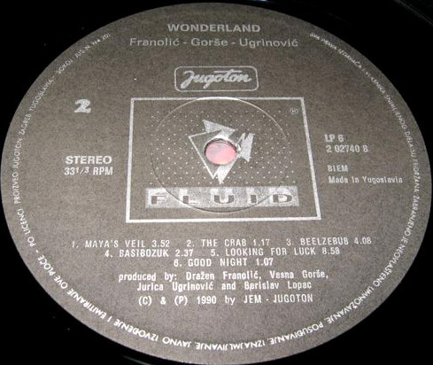 Vesna Gorše, Dražen Franolić, Jurica Ugrinović - Wonderland (LP, Album)