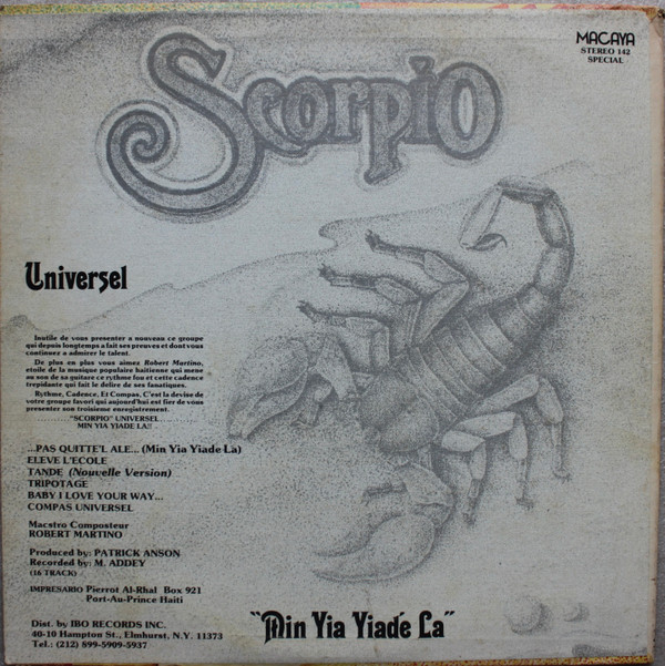 Scorpio Universel - Min Yia Yiadé La (LP, Album)