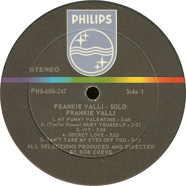 Frankie Valli - Solo (LP, Album, Mer)