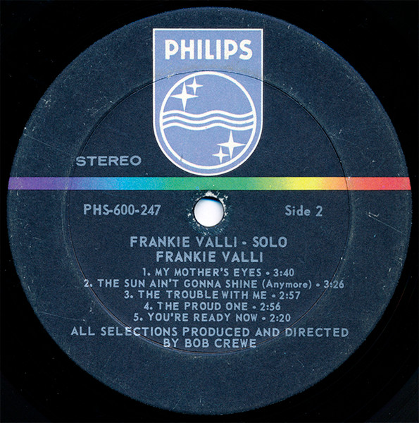 Frankie Valli - Solo (LP, Album, Mer)
