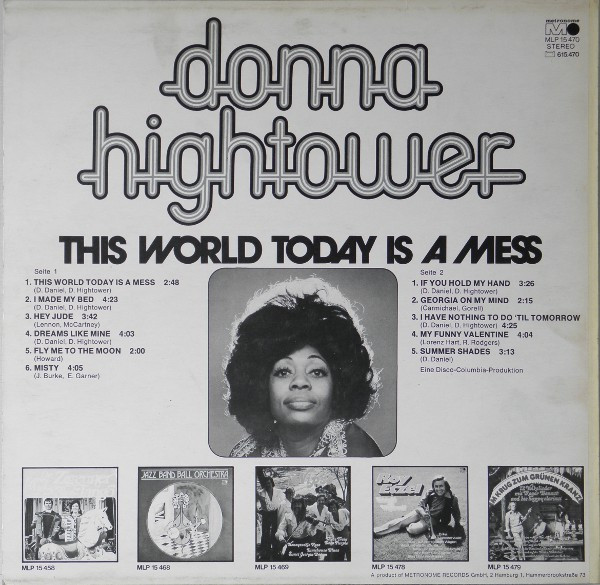Donna Hightower - This World Today Is A Mess (LP, Album)