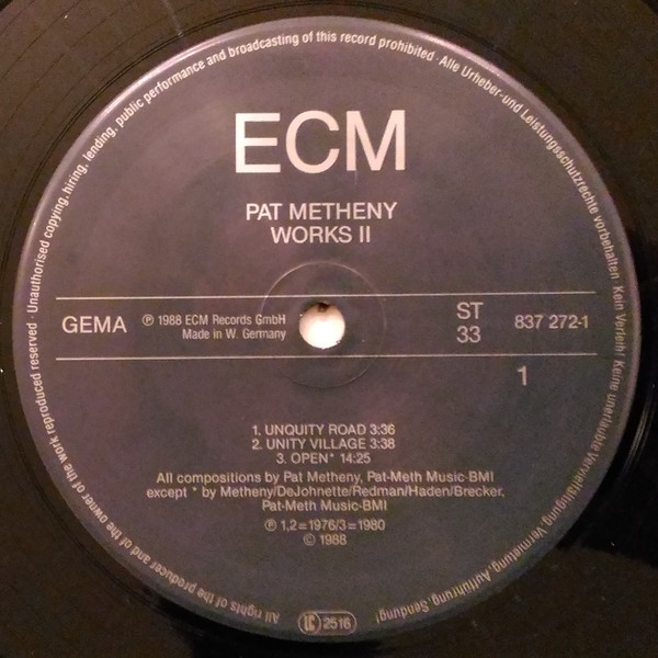 Pat Metheny - Works II (LP, Comp)