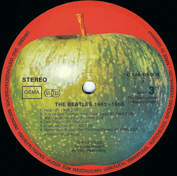 The Beatles - 1962-1966 (2xLP, Album, Comp)