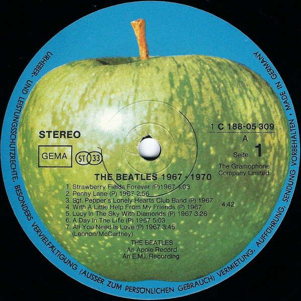 The Beatles - 1967-1970 (2xLP, Comp)