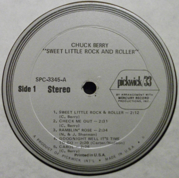 Chuck Berry - Sweet Little Rock And Roller (LP, Comp)