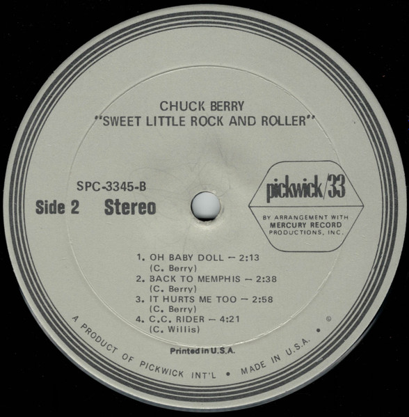 Chuck Berry - Sweet Little Rock And Roller (LP, Comp)