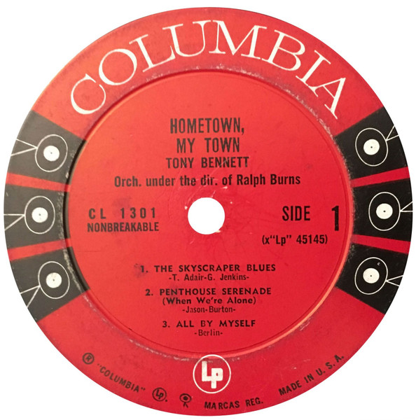 Tony Bennett, Ralph Burns - Hometown, My Town (LP, Mono, RE)