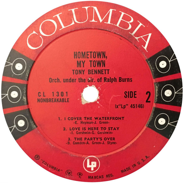 Tony Bennett, Ralph Burns - Hometown, My Town (LP, Mono, RE)