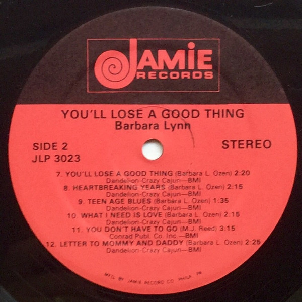 Barbara Lynn - You'll Lose A Good Thing (LP, Album, RE)