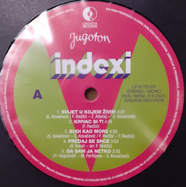 Indexi - Indexi (LP, Comp, Mono, RE, RM, Gat)