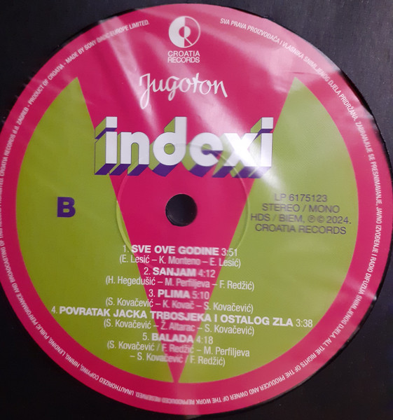 Indexi - Indexi (LP, Comp, Mono, RE, RM, Gat)