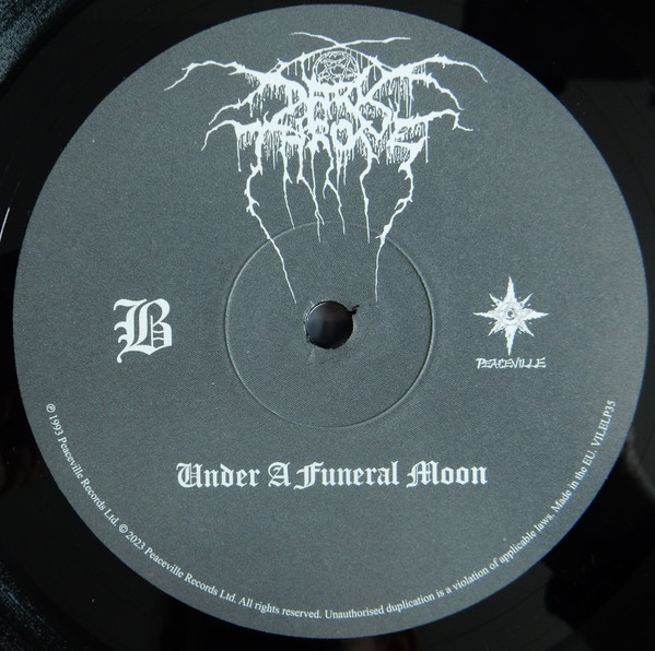 Darkthrone - Under A Funeral Moon (LP, Album, RE)