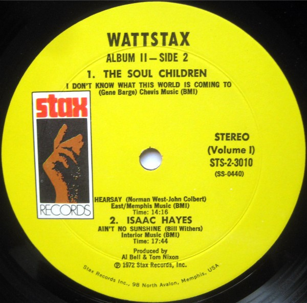 Various - Wattstax: The Living Word (2xLP, Album, Mon)