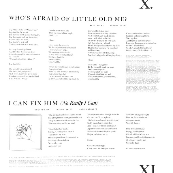 Taylor Swift - The Tortured Poets Department (2xLP, Album, Whi)