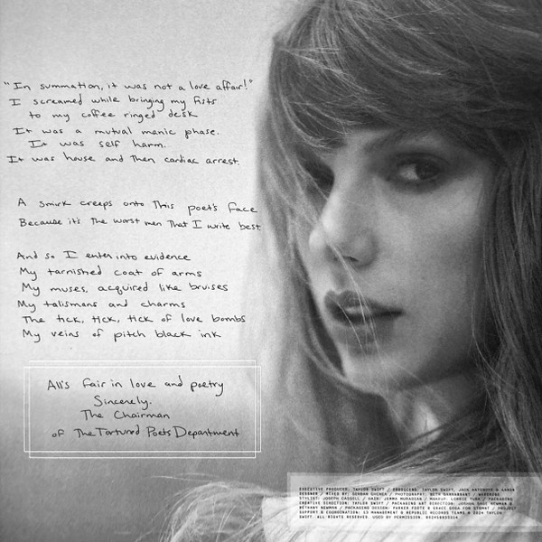 Taylor Swift - The Tortured Poets Department (2xLP, Album, Whi)