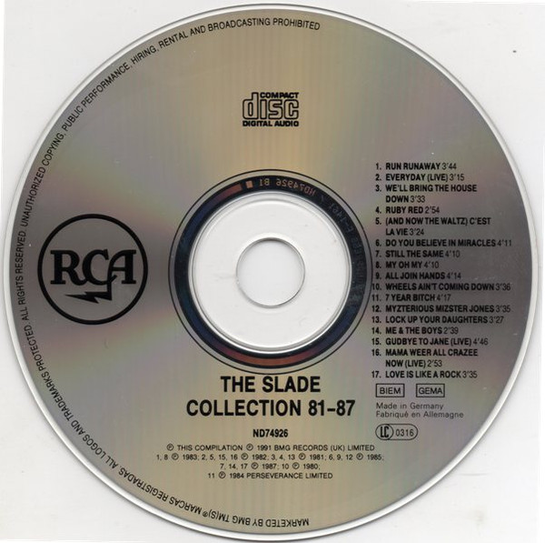 Slade - The Slade Collection 81-87 (CD, Comp)