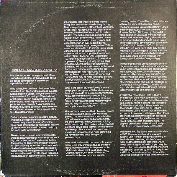 Thad Jones / Mel Lewis* - Thad Jones / Mel Lewis (2xLP, Comp, RE, Gat)