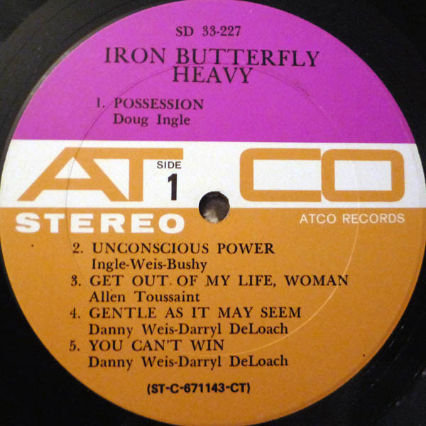 Iron Butterfly - Heavy (LP, Album, CT )