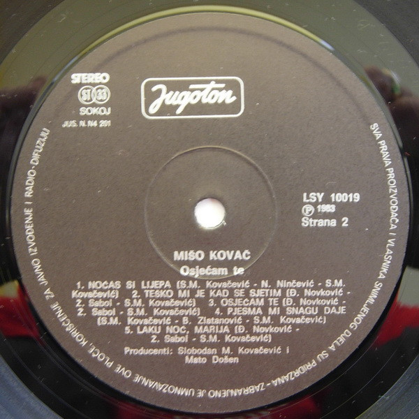 Mišo* - Osjećam Te (LP, Album, Gat)