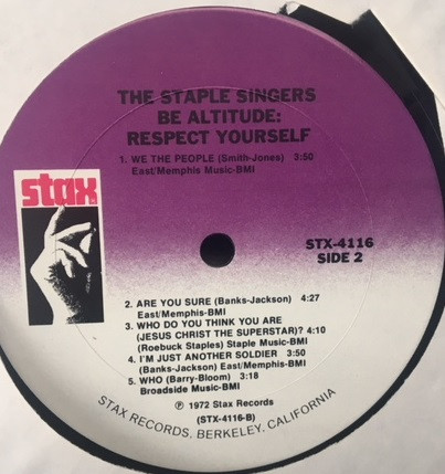 The Staple Singers - Be Altitude:  Respect Yourself (LP, Album, RE, RP)