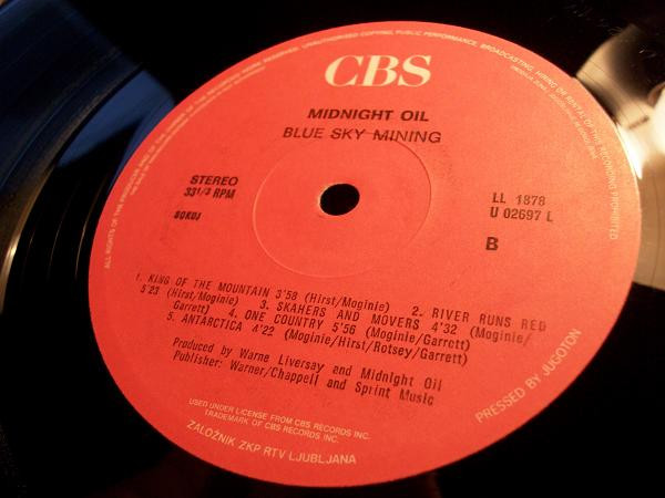 Midnight Oil - Blue Sky Mining (LP, Album)