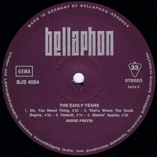André Previn - The Early Years (LP)