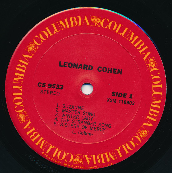 Leonard Cohen - Songs Of Leonard Cohen (LP, Album, RE, Pit)