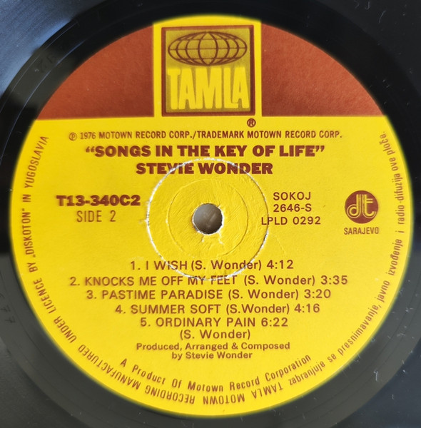 Stevie Wonder - Songs In The Key Of Life (2xLP, Album + 7