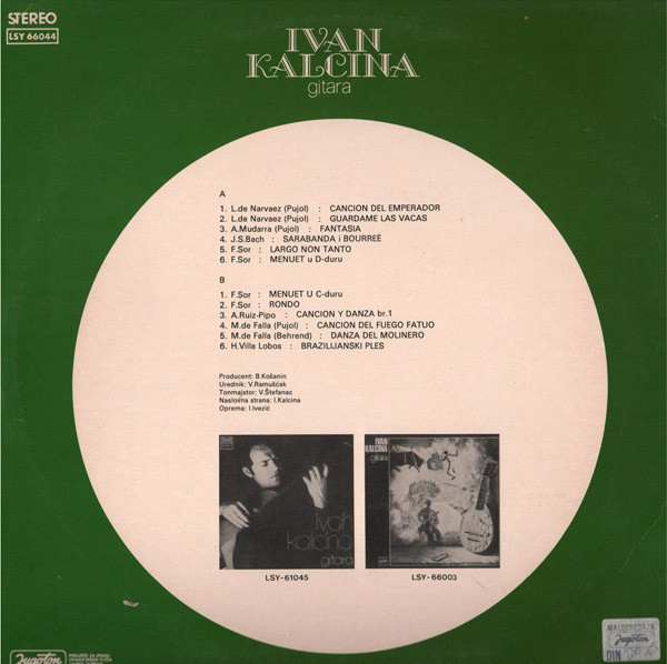 Ivan Kalcina - Gitara (LP, Album)