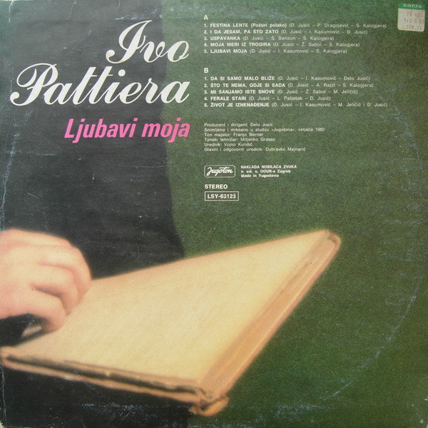 Ivo Pattiera - Ljubavi Moja (LP, Album)