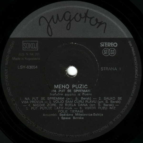 Meho Puzić - Na Put Se Spremam (LP, Album)