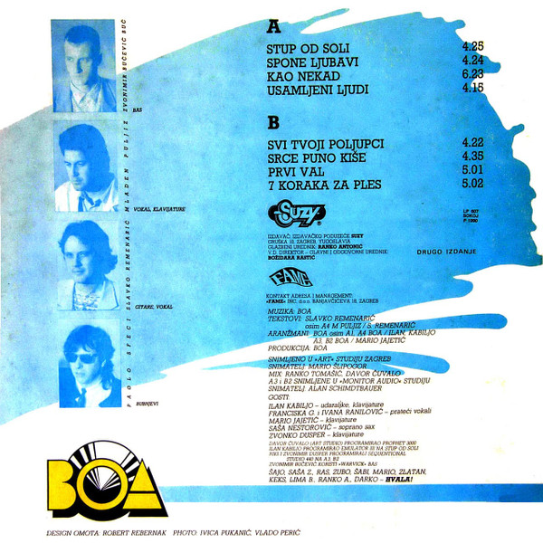 Boa (2) - Prvi Val (LP, Album, RP)