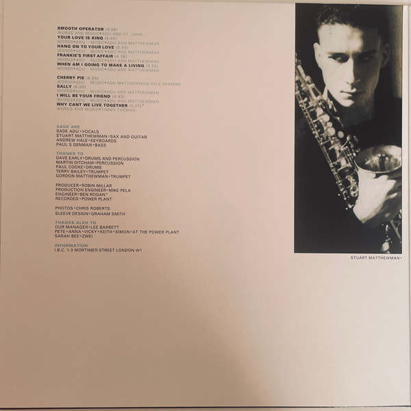 Sade - Diamond Life (LP, Album, RE, RM, Hal)