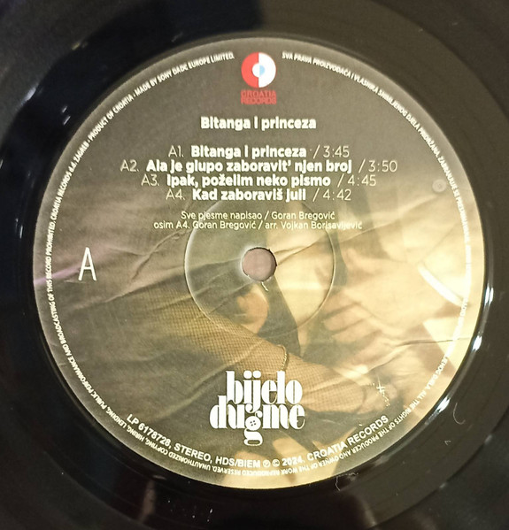 Bijelo Dugme - Bitanga I Princeza (LP, Album, Gat)