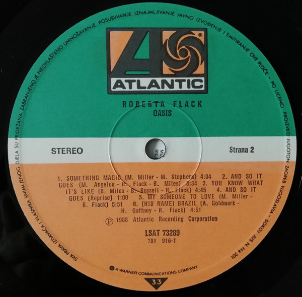 Roberta Flack - Oasis (LP, Album)