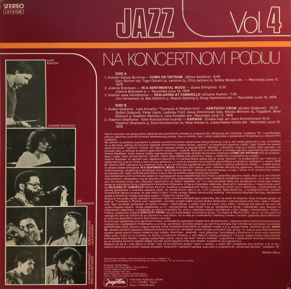 Various - Jazz Na Koncertnom Podiju Vol. 4 (LP)