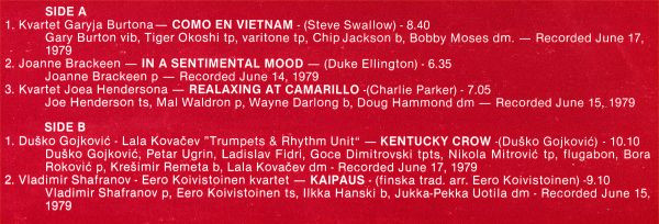 Various - Jazz Na Koncertnom Podiju Vol. 4 (LP)