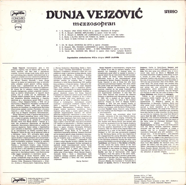 Dunja Vejzović - Dunja Vejzović (LP, Album)