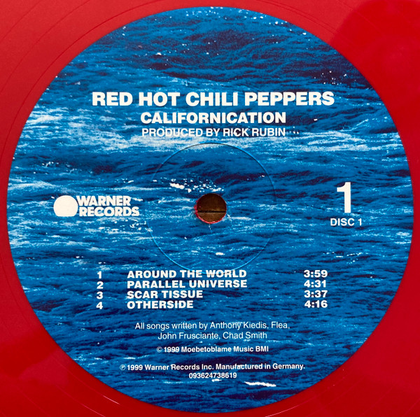 Red Hot Chili Peppers - Californication (LP, Red + LP, Blu + Album, Ltd, RE, RP, 25t)