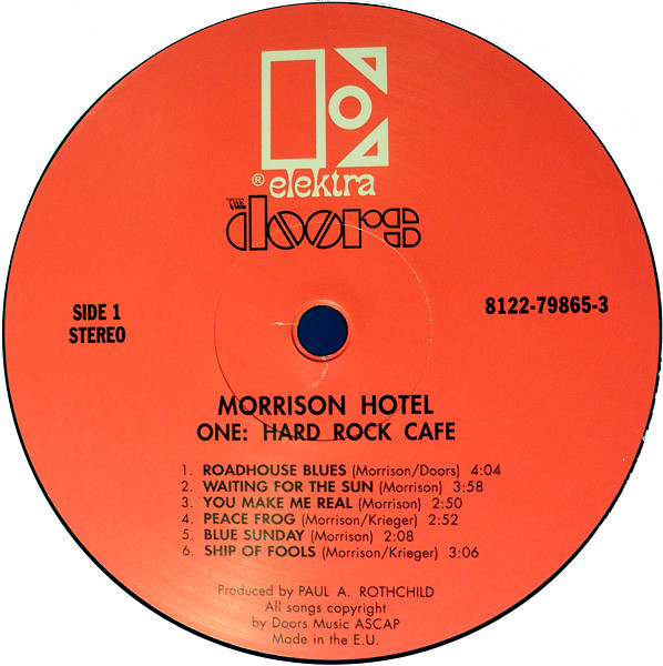 The Doors - Morrison Hotel (LP, Album, RE, Gat)