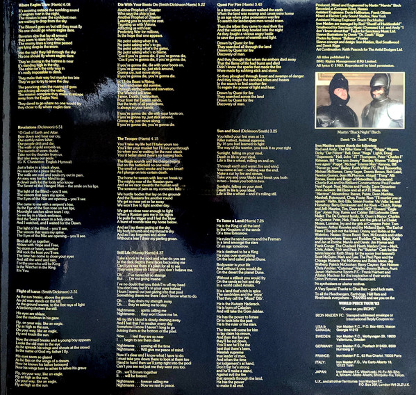 Iron Maiden - Piece Of Mind (LP, Album, RE, RM)