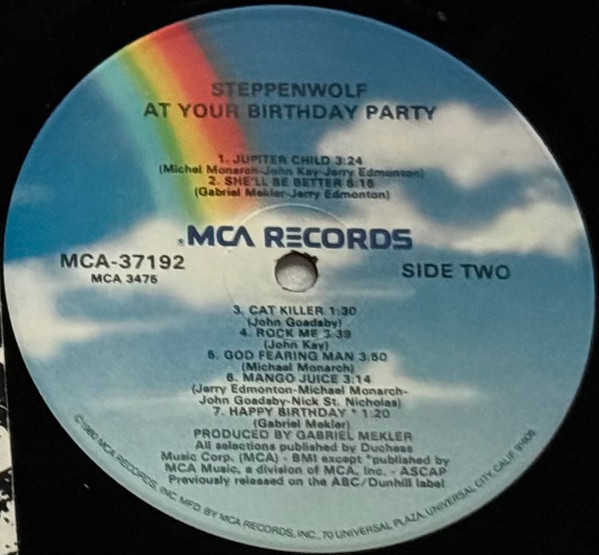 Steppenwolf - At Your Birthday Party (LP, Album, RE)