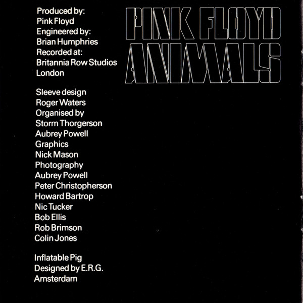 Pink Floyd - Animals (CD, Album, RE)