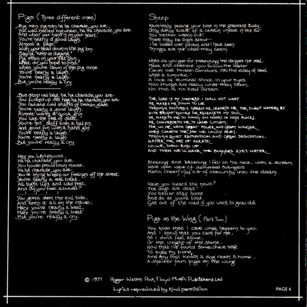 Pink Floyd - Animals (CD, Album, RE)