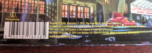 Iron Maiden - Somewhere in Time  (LP, Album, RE, RM)