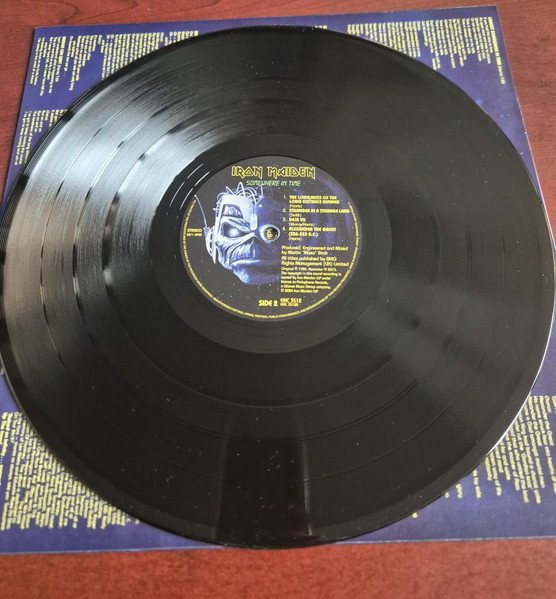 Iron Maiden - Somewhere in Time  (LP, Album, RE, RM)