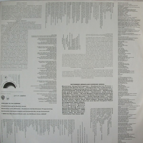 Quincy Jones - Back On The Block (LP, Album)